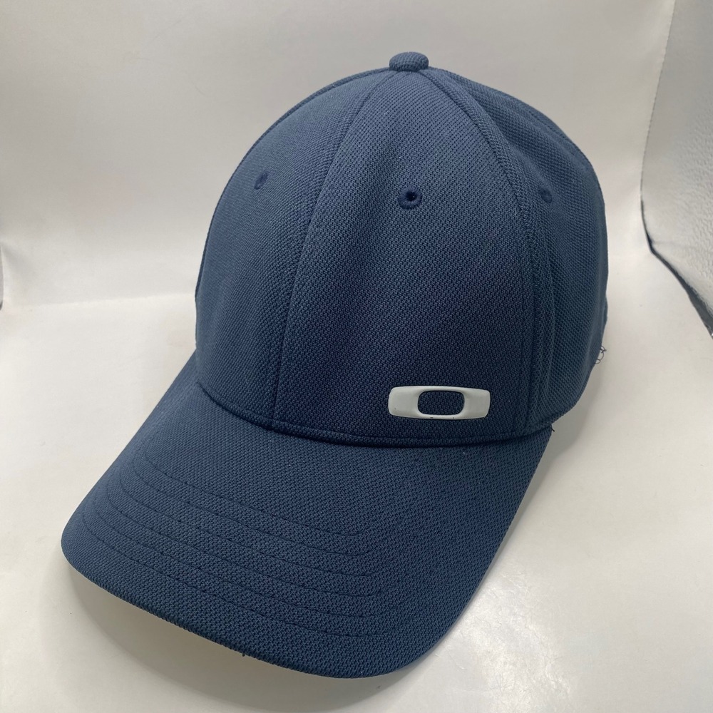 Oakley golf hat Classic Low A-Flex Baseball S/M Navy Blue Textured Stretch Fit